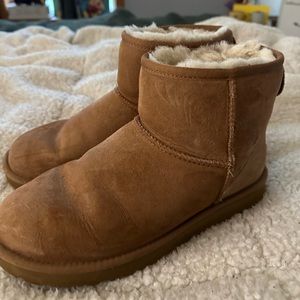 Mini Uggs in chestnut